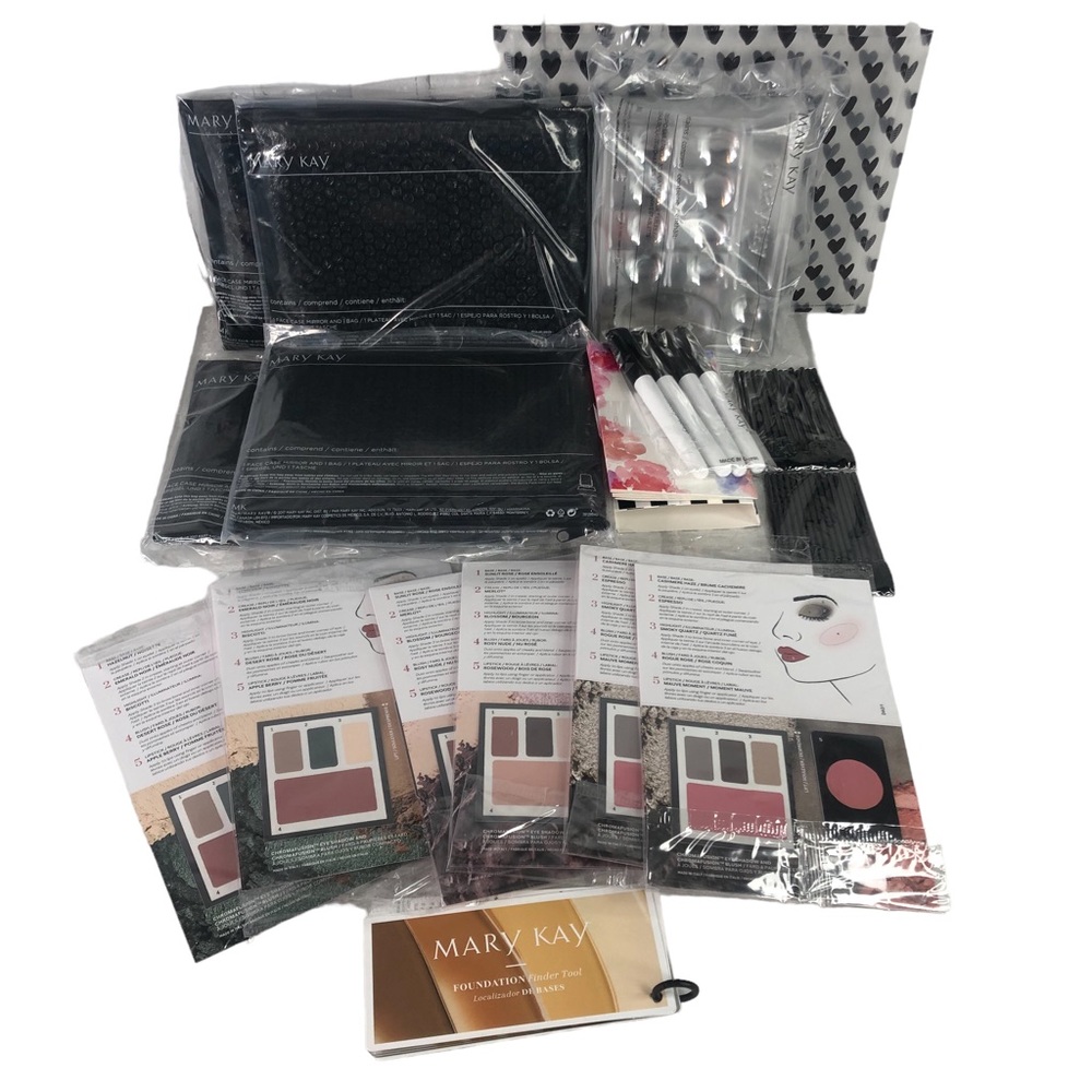 Mary Kay Consultant Mirrors Cosmetic Trays Samples... Supplies NEW